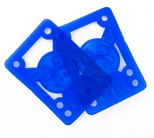 Pig Piles Blue Skateboard Riser Pads - 1/8 - Soft