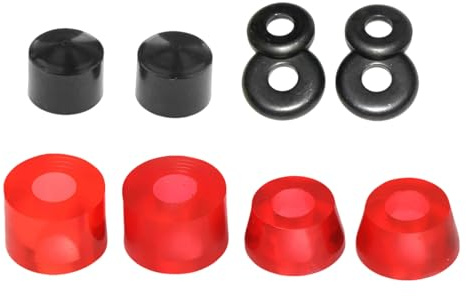 Générique Parti Di Da Skate,Materiale Di Diametro 16mm,Set Di Bushings Truck per Skateboard A Ruote - Per Skater Principianti All'aperto Crociera Allenamento