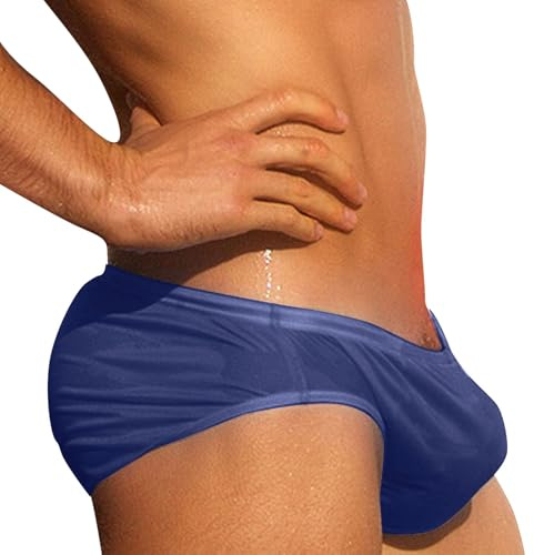 Générique Mini Slip De Bain Homme - Maillot De Bain Piscine Homme Basse Triangle Souple Confortable Respirant Élastique Natation Plongée Calecon Short