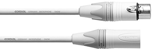 CORDIAL Kabel micro XLR 10 m weiß Kabel MICROPHONE Peak symmetrisch