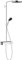 hansgrohe Duschsystem Pulsify S, Brausekopf 260mm, Duschset mit Thermostat, Handbrause, Brauseschlauch, Duschstange, Regendusche (Kopfbrause) mit 1 Strahlart, Chrom