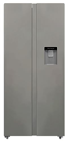 PKM SBS436NFWDIX, Side by Side Kühl-Gefrierkombination Inox 450 L/2-türig mit Wasserspender/180 Liter 4 Sterne Gefrierfach/Frostfrei/41 dB