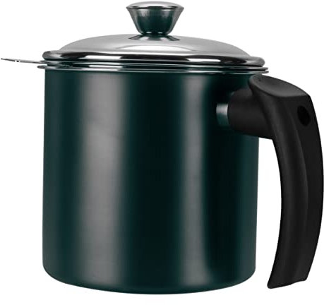 BESTonZON Serbatoio Filtro Separatore D'olio Filtro Contenitore Olio Barattolo Di Grasso Scrematrice Grassa Pentola Dell'olio Con Colino o Di Sugo Stoccaggio Dell'olio Coppa Del