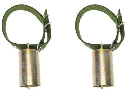 STOBAZA 2 Piezas Campana De Pastoreo De Ganado Y Ovejas Campana De Pastoreo Ruidosa s De Bronce Accesorios para Cabras Anti- para Mascotas s para Mascotas Pequeñas