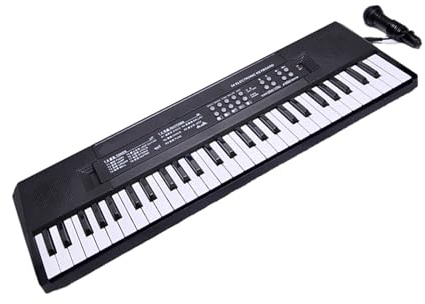 Piano Digitale Elettronico Portatile Con Microfono 37/54 Tastiera Per Pianoforte Per Pianoforte Per Musica Educativa Per Pianoforte Tastiera