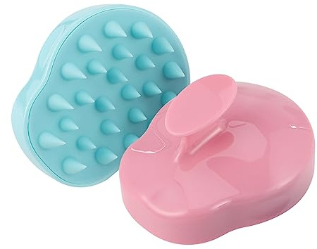 WRITWAA 2 Stück Massage und Reinigungsbürste für Kopfhaut Shampoo Bürste zur Sanften und Massage für Männer