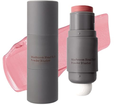 CUZKC Colorete En Crema Stick Doble Cabezal Ligero Color De Larga Duración Colorete Natural Maquillaje En Barra Multi Face Blush For Cheek,Lip And Eye