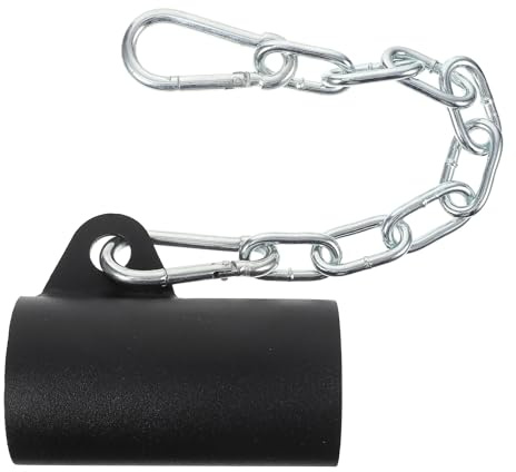 Ciieeo Accesorio Multifuncional para Barra T con Funda de Fijación Negra Manga con Cadena para Entrenamiento de Fuerza Soporte para Tonificar Brazos Hombros y Espalda