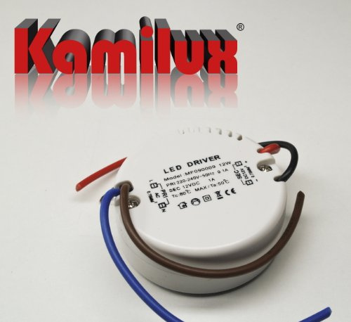 LED-Trafo 12Volt für LED Beleuchtung z.B. Flatty,Sternenhimmel, 12Watt - Rund, passend für Schalterdosen