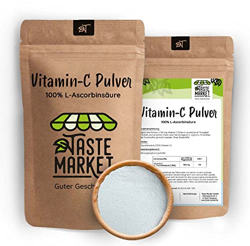 1 kg Vitamin C Pulver | L-Ascorbinsäure | 100% rein ohne künstliche Zusatzstoffe