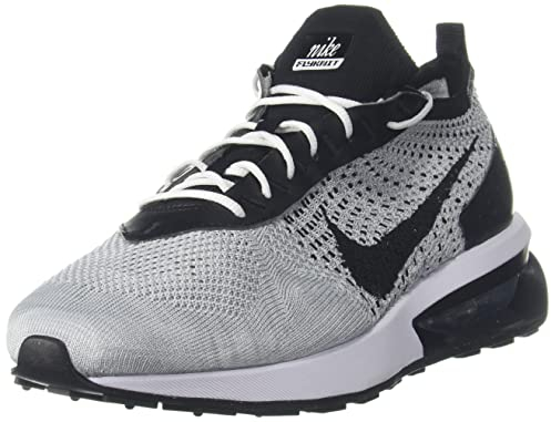 Nike Air Max Flyknit Racer Herren Running Trainers DJ6106 Sneakers Schuhe (UK 8.5 US 9.5 EU 43, pre Platinum Black White 002)