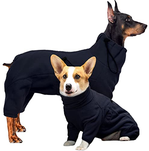 Hjyokuso Hundemantel Winter, Hundejacke, Weicher Fleece Hundepullover FüR Kleine MittelgroßE Grosse Hunde, Winddichte Haustierkleidung Outfit Mit ReißVerschluss, Chihuahua Kleidung (XXS-3Xl)