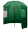 Angelschirm mit Seitenfenstern, wasserdicht, Angel Schirmzelt mit Windschutz, Windschutz, Regenschirm, Erdspieße und Schnüren, Camping/Fischerschirm Angelzelt Karpfenzelt, Grün 240x210 cm