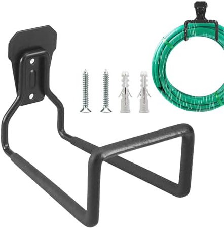 Ristyur Wasserschlauchhalter, robuste Gartenschlauch-Aufbewahrung, Wandhalterung, Wasserschlauch-Aufhänger, Outdoor-Schlauchhalter, Metall-Schlauchtrommeln, Schlauchhaken