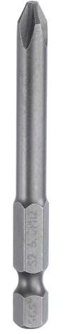 QUARKZMAN #2 Embout de Tournevis Cruciforme Phillips Ph2 Tige Hexagonale de 1/4 Longueur de 2,56 (65mm) en Acier S2 Magnétique À Tête Cruciforme pour Perceuse Électrique Tige de 6mm