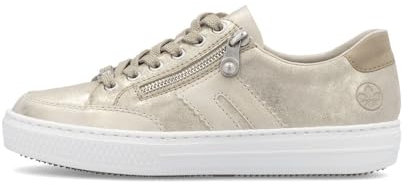 Rieker - Flat Lace Up Flat Heel Platinum L5903 (Platinum, UK Footwear Size System, Adult, Women, Numeric, Medium, 4)
