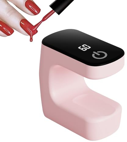 Lámpara de uñas UV para esmalte de gel, secador de uñas portátil con función de secado rápido, luz de manicura compacta para salón, hogar, viajes, estudiantes, eventos de belleza, artes de uñas, 1