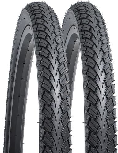 YunSCM Lot de 2 pneus de vélo pliables de 28 700 x 45C avec revêtement 47-622 - Compatible avec 28 x 1,75 700 x 44C 700 x 45C 700 x 46C - Pneus de ville/route