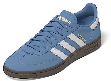 adidas Men's Handball Spzl Gymnastics Shoes, Blue Light Blue Ftwr White Gum5 Light Blue Ftwr White Gum5, 12 UK