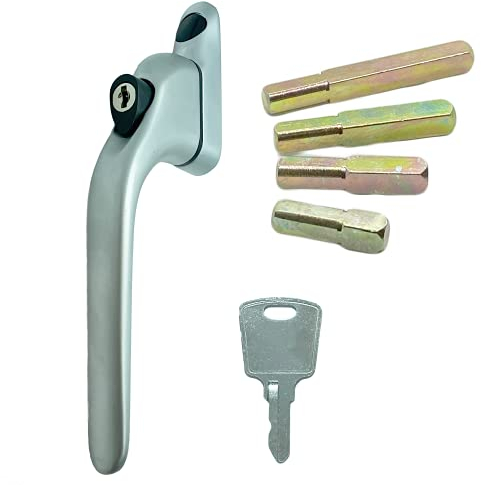Flexi Smart Handle | Satin Silver - UPVC Universal Inline Window Handle Double Glazing Espag Lock Smart Spindle