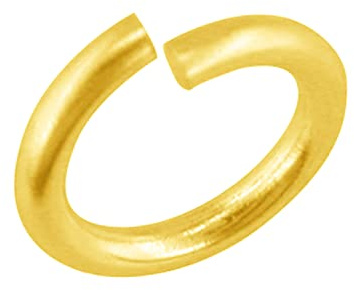 Solid 9ct Yellow Gold 5mm Open Medium Weight Jump Rings for Jewellery Making British Made Jewellery Findings