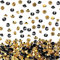 10000 Klar Hochzeit Tisch Streukonfetti Kristalle Acryl Diamanten Strass für Hochzeit, Streudeko Diamanten, Tischdeko Diamanten, Party(Gold und Schwarz, 4 mm)