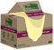 Post-it Super Sticky 100 % Recycling Notes, 12 Blöcke, 70 Blätter pro Block, 76 mm x 76 mm, Gelb - Extra starke Haftnotizen aus 100 % Recyclingpapier