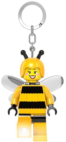 LEGO Minifigures - Portachiavi con figura alta 76 mm - Bumblebee Girl (KE211H), giallo, grande
