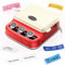Phomemo Retro Etikettendrucker, Bluetooth P15 Vintage Etikettendrucker beschriftungsgerät selbstklebend, Für Geschenke, Dekorationen, Namensschilder aus Stoff, One-Touch-Datumsdruck,Vintage-Rot