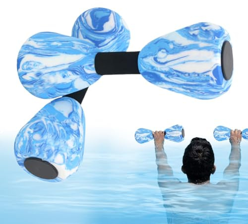 Manubri Acquatici per Esercizi in Piscina,Set di 2 Pezzi Attrezzatura Fitness ad Alta Densità | Manubri Sportivi per Ginnastica in Acqua | per Modellamento Muscolare Palestra Nuoto Esterno Uomo Donna
