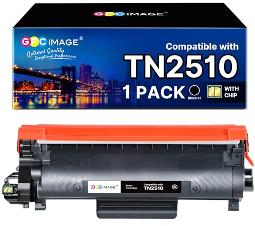 GPC IMAGE TN2510 TN2510XL TN-2510XL Kompatibel für Brother HL-L2400DWE Toner MFC-L2800DW MFC-L2835DW MFC-L2860DW HL-L2400DW MFC-L2827DW DCP-L2620DW HL-L2445DW DCP-L2660DW DCP-L2665DW (1er-Pack)