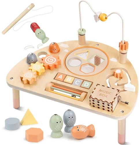 Vanplay Spieltisch Ab 2 Jahr Baby Spielzeug Spieltisch Kinderspielzeug Montessori Spielzeug 2 3 4 5 Jahre Baby Activity Spiel