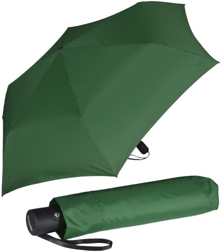 Doppler Zero Magic Mini Paraguas de bolsillo con apertura y cierre automático, Verde ivy 2, 95 cm, Compacta