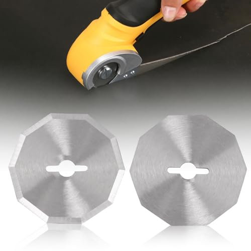 2 Pack Ersatz-Rotationsklingen, 4-V-Ersatzklingen für kabellose elektrische Scheren (1-1/2 Zoll) passend für WX080L WX081L WX082L RC2600K RC2601 RC2602