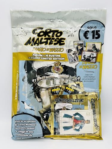 manuelkant Album Starter Pack per la raccolta di figurine di Corto Maltese - Diario di Viaggio Sticker e Trading Card