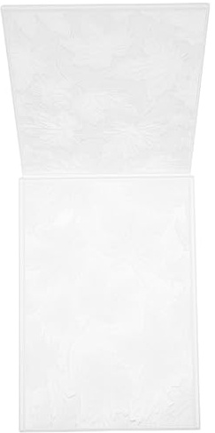SOIMISS Dossier de Gaufrage à Motifs de Feuilles D’Érable en Plastique Transparent Rigide Pochoir Décoratif pour Scrapbooking et Fabrication de Cartes DIY Gabarit de Texture pour Albums