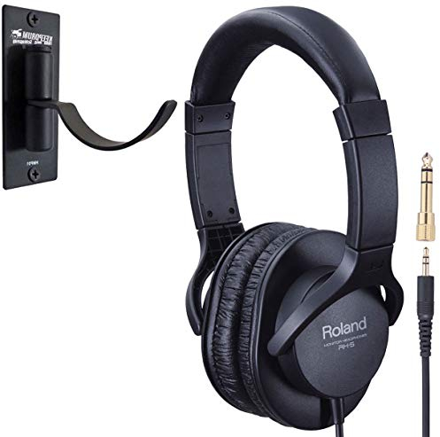 Roland RH-5 Closed Headphones Set + Keepdrum HMP01 Wall Mount