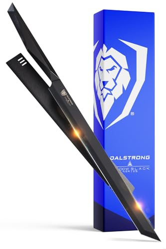 DALSTRONG Tuna Slicing & Boning Knife - 17(43.18cm)- Shadow Black Series - Black Titanium Nitride Coated - High Carbon Steel Filleting Knife - w/Sheath - NSF Certified