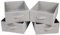 BOMKEE Aufbewahrungsbox Faltbar, Kleiderschrank Organizer Schubladen Kallax Einsatz Schubladeneinsatz Aufbewahrungsboxen, Grau (4 Stücke, 15.4x11.4x5.5inch)