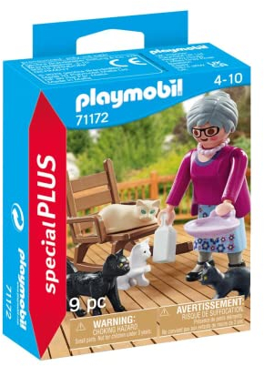 Playmobil Special Plus 71172 Grand-mère avec chats