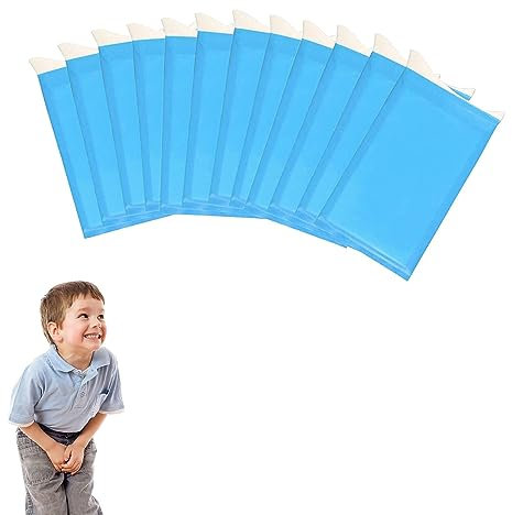 KOMUNJ 12 Super Gel Absorbent Travel Urine Wee Bag with Disposable Garbage Bags for Camping Travel Urinal Toilet Traffic Jam Emergency Urine, Car Sick Bags for Adults