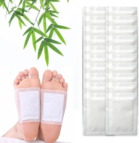 liuchanghe Detox Foot Patches, 20 Pcs Natural Detox Foot Pads, for Stress Relief,Sleep Aid, Enhance Blood Circulation