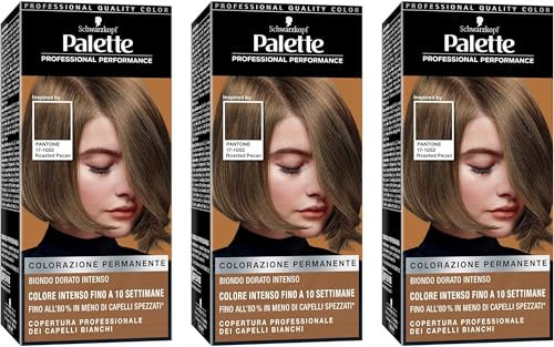 Schwarzkopf, Palette Colorazione Permanente, Tinta per Capelli, Crema Professionale, Sistema Anti-danni, Tonalità 6-66 Biondo Dorato Intenso
