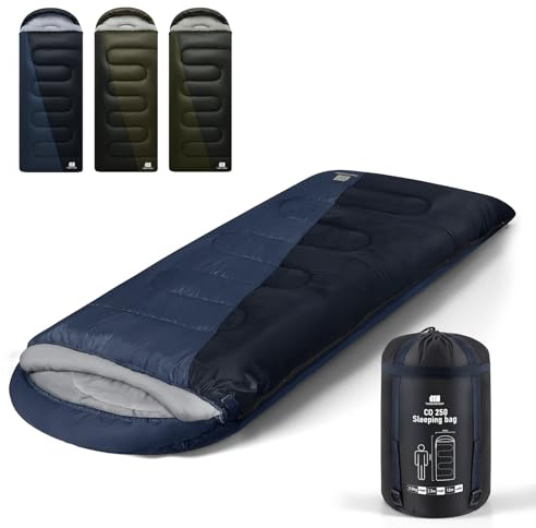 TANSTRIDER 0°C Winter XXL Sleeping Bags for Adults Cold Weather,Camping Sleeping Bag with Compression Sack for Winter Hiking, Hunting,Traveling
