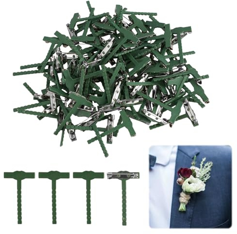 100 Stück T-Förmige Anstecknadel, 4,5 × 2,5 cm Dreieck-T-Plastikbrosche