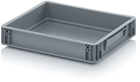 TAP France 0001517 Bac Plastique Norme Europe, Poignées Fermées, 15L, 600mm x 400mm x 75mm