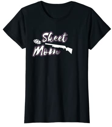 Damen Skeet Mama Wurftauben Tontauben Sportschießen Mutter T-Shirt