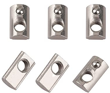 CONPHERON Dado a T M4 con Intaglio con Sfera, Scanalatura a Sfera Dado per Profilo in Alluminio 20 Serie