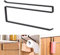 Bontiady Portarotolo da cucina senza foratura, robusto mobile nero da cucina, porta rotolo di carta, salvaspazio, per cucina, bagno, organizzazione (nero)
