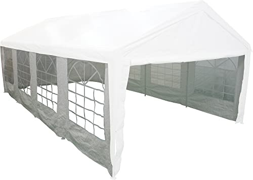 Paneles Laterales Blancos para cenador de Eventos, 6 x 12 Metros, Funda de Polietileno, 140 g/m² en Blanco, 4 Unidades